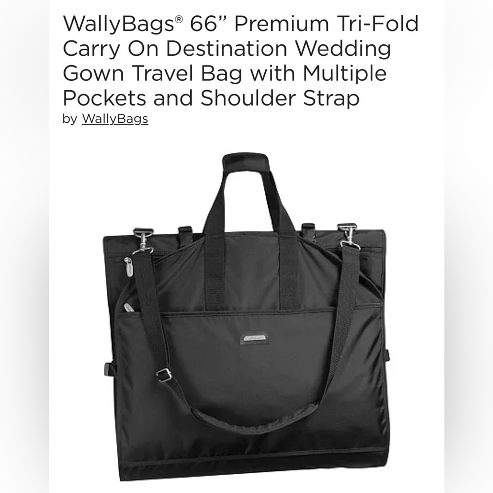 COPY - 66 inch Wally bag - perfect for travelling with wedding dress/suits etc